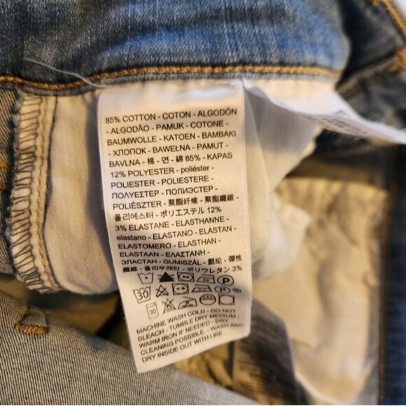 LEVI'S 720 High Rise Super Skinny Sapphire Stripe Jeans New NWT Size 28 Stretch - Picture 12 of 13